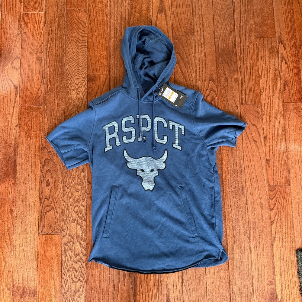 Under Armour The Rock “RSPCT” short sleeved hoodie NWT (Men’s Small)